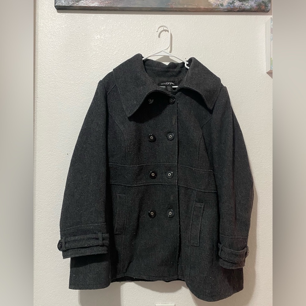 Lane Bryant 22/24 Grey Wool Coat